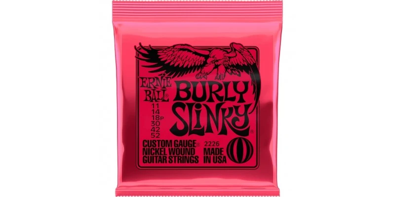 Ernie Ball Burly Slinky Nickel Wound Electric Guitar Strings 11-52 Gauge