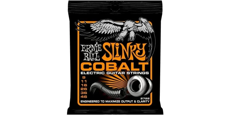 Ernie Ball Cobalt Hybrid Slinky 9-46 Strings - Image 2