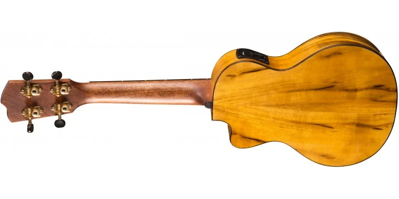 Breedlove Lu'au Concert Cutaway Electro-Acoustic Ukulele All-Myrtlewood Natural Shadow - Image 6