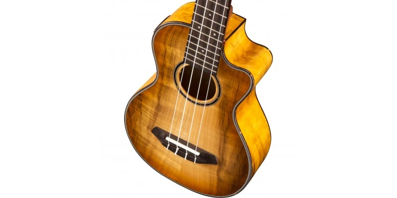 Breedlove Lu'au Concert Cutaway Electro-Acoustic Ukulele All-Myrtlewood Natural Shadow - Image 2