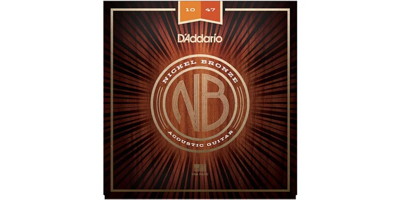 D'Addario Nickel Bronze Wound NB1047 Acoustic Strings 10-47