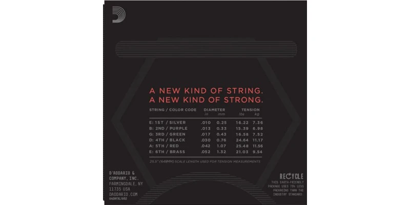 D'Addario NYXL Strings For Electric Guitar NYXL1052 - Image 4