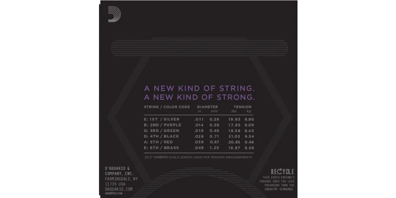 D'Addario NYXL Strings For Electric Guitar NYXL1149 - Image 4