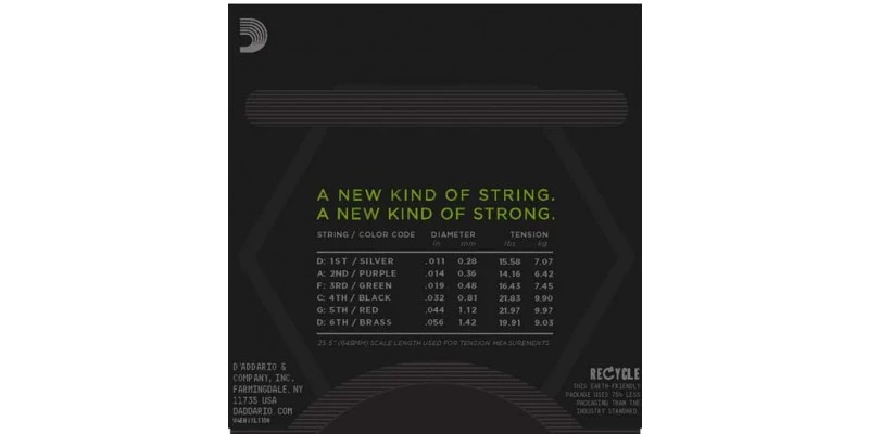 D'Addario NYXL1156 Medium Top Extra-Heavy Bottom Guitar Strings - Image 2