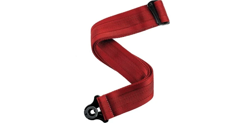 D'Addario Auto Lock Guitar Strap Blood Red