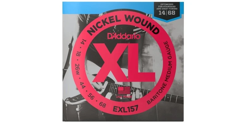 D'addario EXL157 Baritone Electric Guitar Strings Medium Gauge