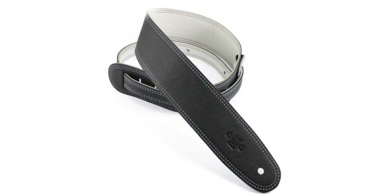 DSL DS25BW Reversible Black White 2.5 Guitar Strap - Image 2
