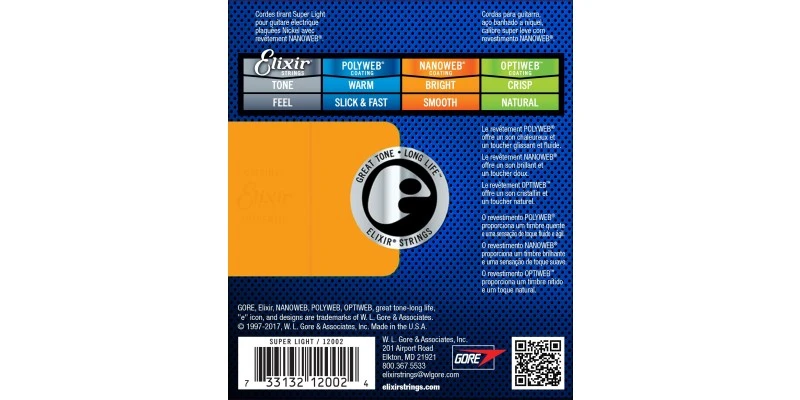 Elixir Electric Guitar Strings NANOWEB Coating 9-42 - Image 2