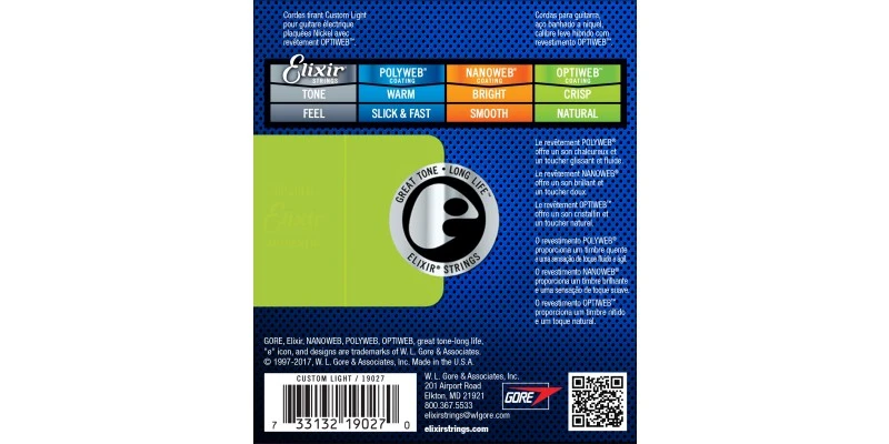 Elixir OPTIWEB Custom Light Electric Guitar Strings 9-46 - Image 3