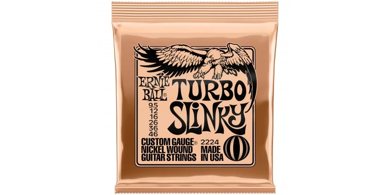 Ernie Ball Turbo Slinky Nickel Wound Electric Guitar Strings 9.5-46 Gauge
