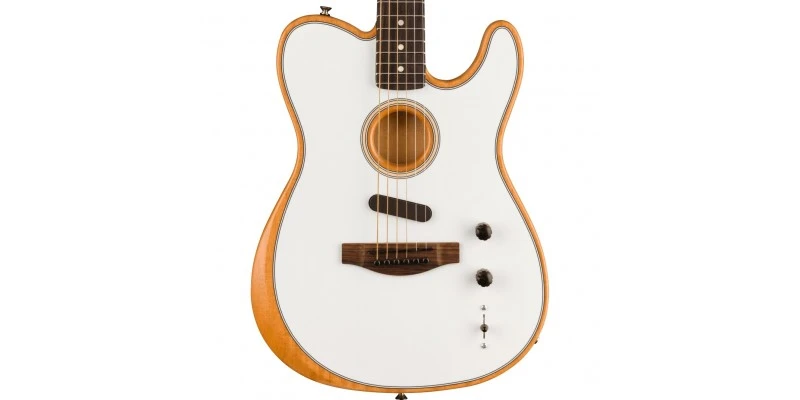 Fender Acoustasonic Player Telecaster Arctic White - Image 2