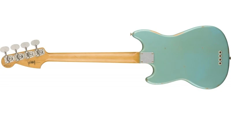 Fender JMJ Road Worn Mustang Bass Faded Daphne Blue Rosewood - Image 5