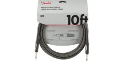 Fender Professional Series Instrument Cable 10 Foot Gray Tweed