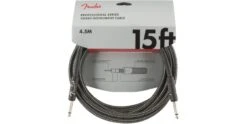 Fender Professional Series Instrument Cable 15 Foot Gray Tweed