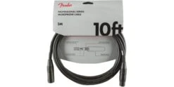Fender Professional Series Microphone Cable 10 Foot Black