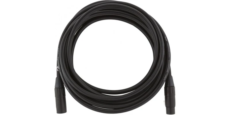 Fender Professional Series Microphone Cable 15 Foot Black - Image 2