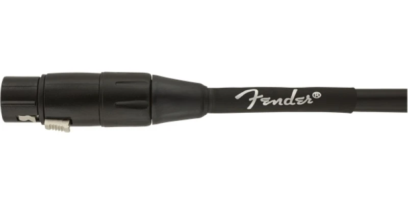 Fender Professional Series Microphone Cable 25 Foot Black - Image 2