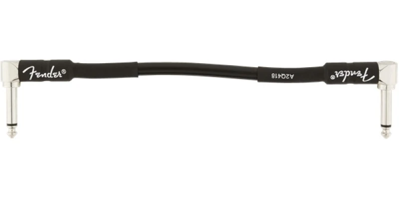 Fender Professional Series Patch Cable 6 Inch Black