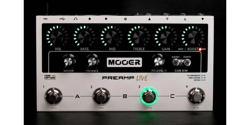 MOOER Preamp Live Guitar Preamp Pedal - Image 3