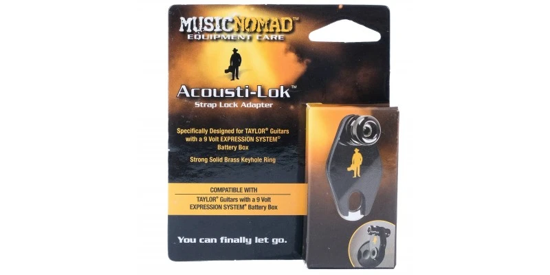 MusicNomad MN272 Acousti-Lok Strap Lock Adapter For Taylor With 9V Expression System