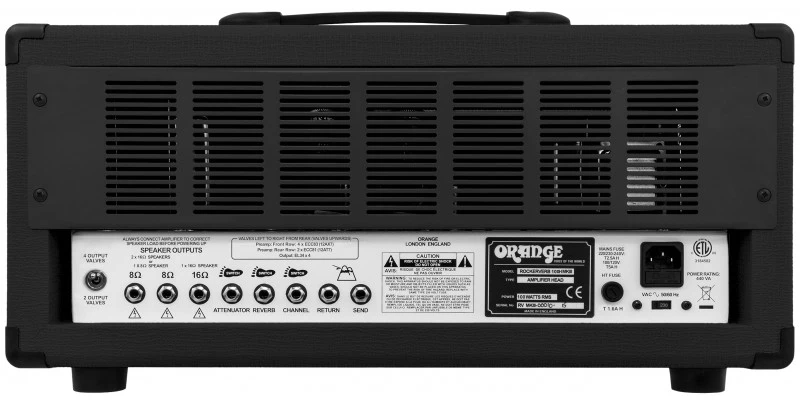 Orange Rockerverb 100 MKIII Head Guitar Amp Black - Image 5