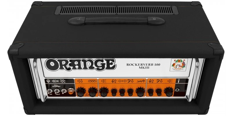 Orange Rockerverb 100 MKIII Head Guitar Amp Black - Image 2