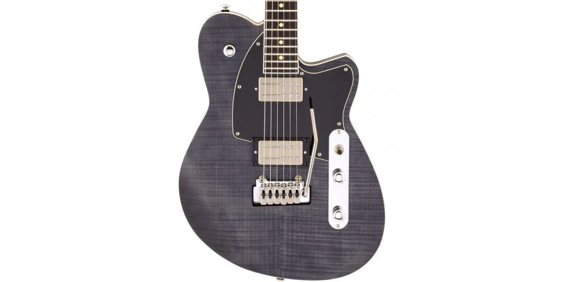 Reverend Reeves Gabrels Signature Satin Black Flame Maple - Image 2