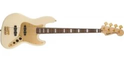 Squier 40th Anniversary Jazz Bass Gold Edition Olympic White