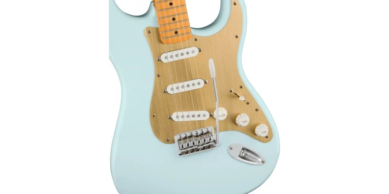 Squier 40th Anniversary Stratocaster Vintage Edition Satin Sonic Blue - Image 4