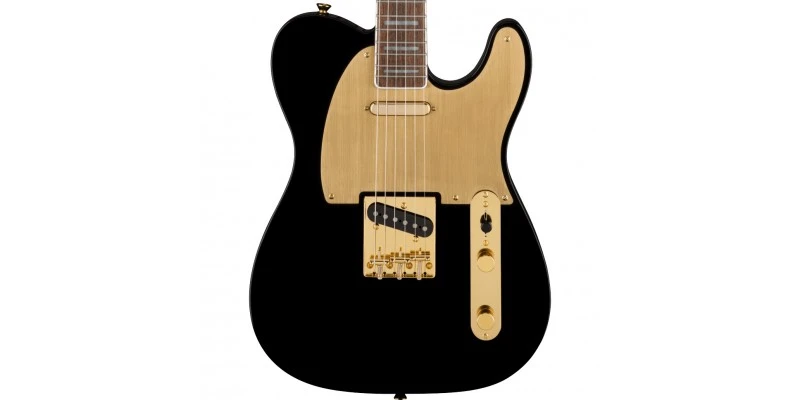 Squier 40th Anniversary Telecaster Gold Edition Black - Image 2