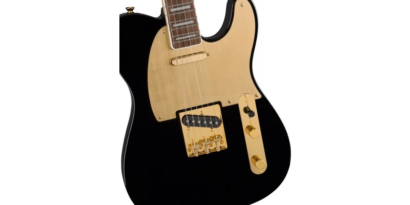 Squier 40th Anniversary Telecaster Gold Edition Black - Image 4