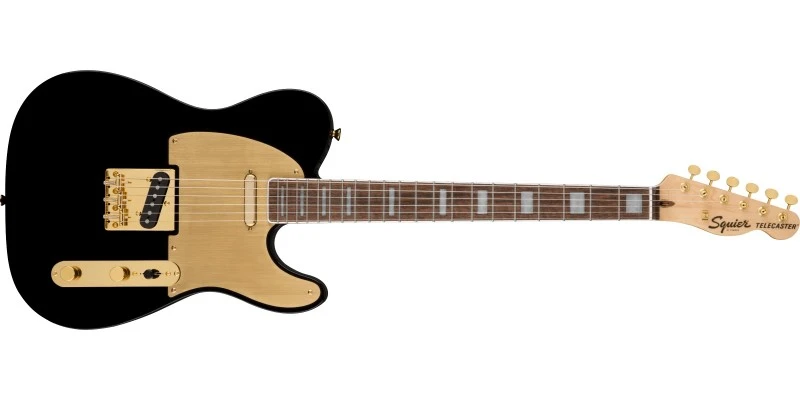 Squier 40th Anniversary Telecaster Gold Edition Black