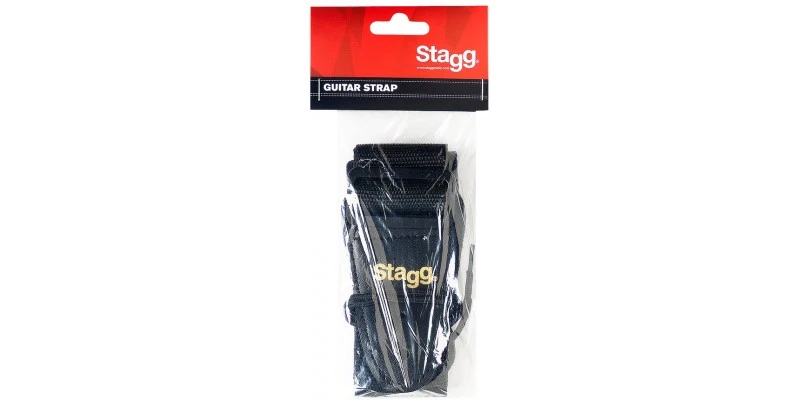 Stagg BJA006BK 2 Inch Nylon Black Guitar Strap - Image 2