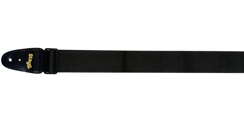 Stagg BJA006BK 2 Inch Nylon Black Guitar Strap
