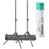Stagg Speaker Stand Pair With Bag Black