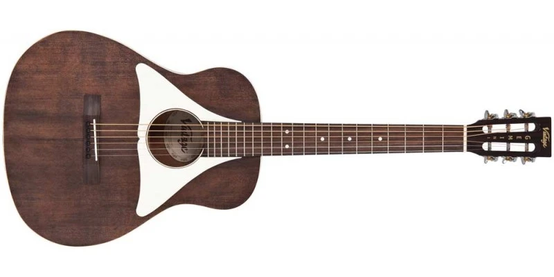 Vintage VGE800N Gemini Baritone Paul Brett Electro Acoustic Guitar